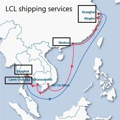 중국에서 태국까지 국제 화물운송업체